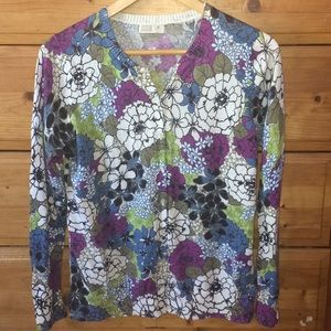 Old Navy Floral Button Down Cardigan